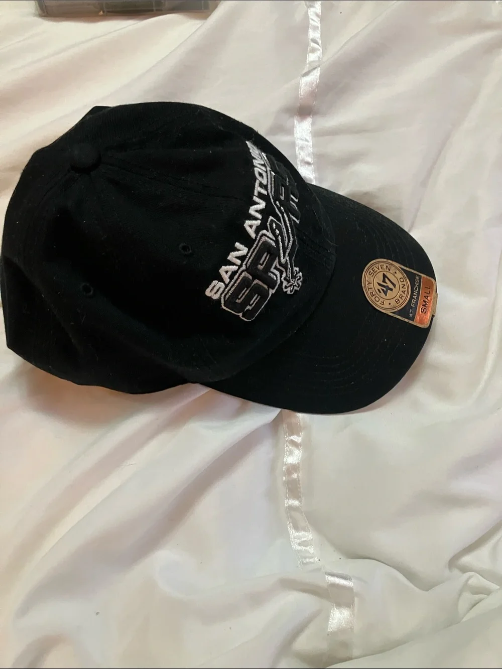 47 Brand San Antonio Spurs Black Baseball Cap